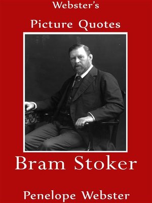 cover image of Webster's Bram Stoker Picture Quotes
